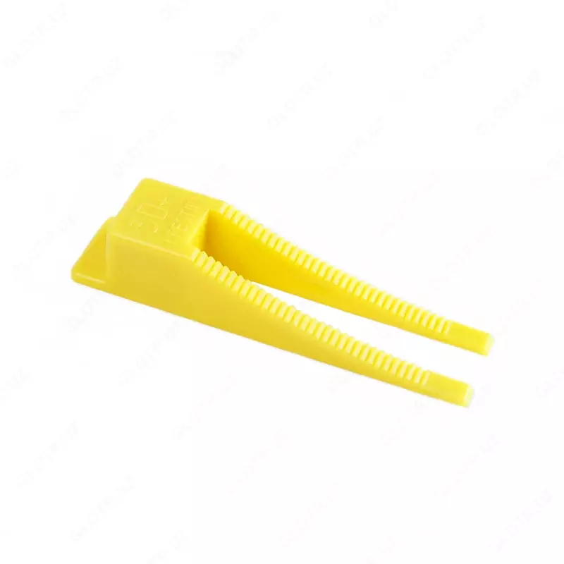 Система для выравнивания кафельной плитки из пластмасс: 20 мм жёлтый цвет . КЛИН (100шт)