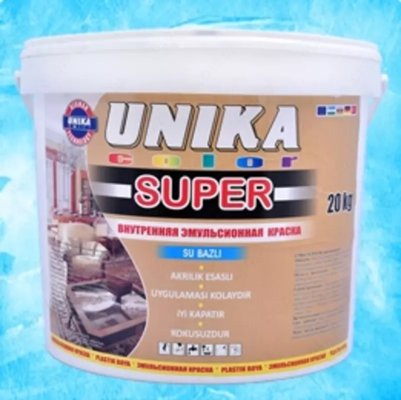  UNIKA PLASTIK ВНУТРЕННЯЯ ЭМУЛЬСИЯ 3 5кг. - 