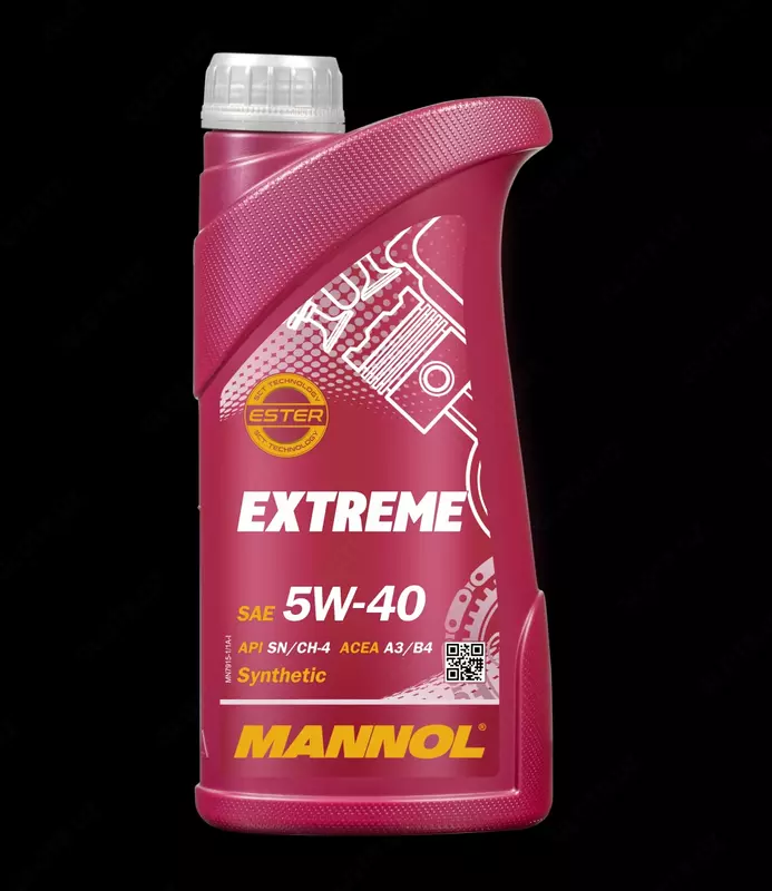 Синтетическое моторное масло Mannol EXTREME 5w40 API SN/CF 5л.