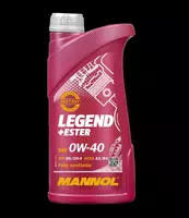 Синтетическое моторное масло Mannol LEGEND+ESTER 0w40 API SM/CF 1л.