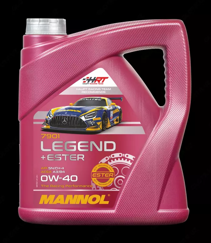 Синтетическое моторное масло Mannol LEGEND+ESTER 0w40 API SM/CF 4л.