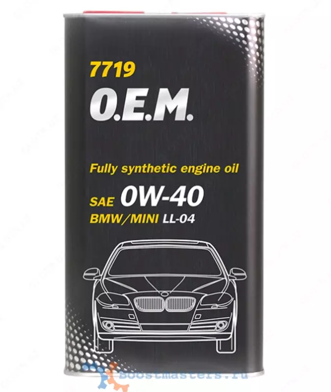  Синтетическое моторное масло Mannol O.E.M. 7719 for BMW 0W-40 (Metal) 4л. - 