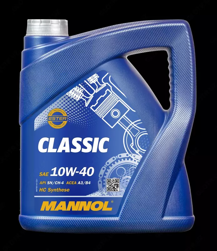 Полусинтетическое моторное масло Mannol CLASSIC 10w40 API SN/CF 5л.