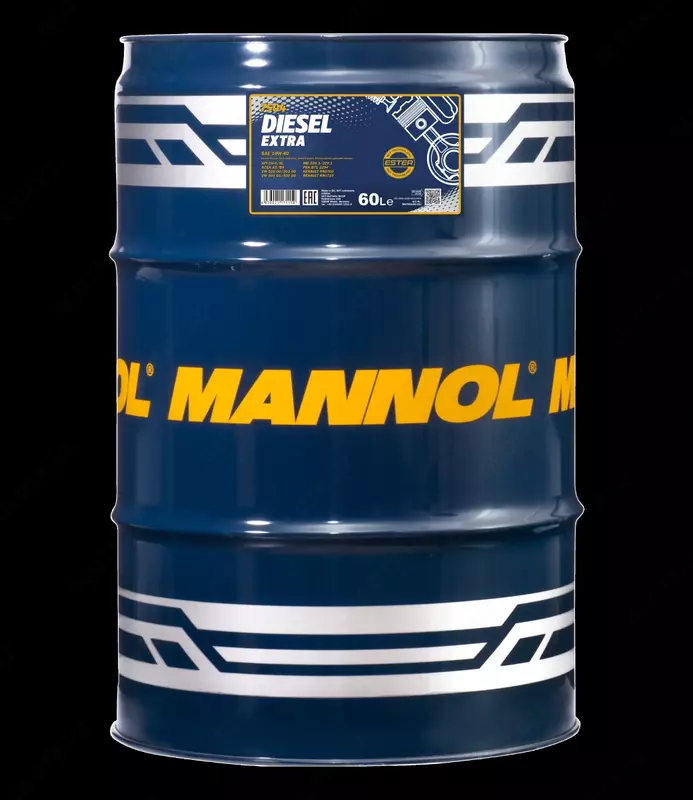  Полусинтетическое моторное масло Mannol DIESEL EXTRA 10w40 API CH-4/SL 60л. - 