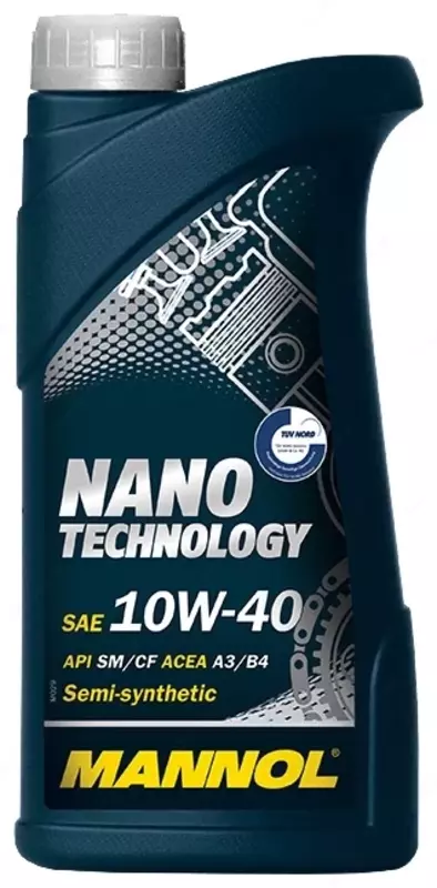  Полусинтетическое моторное масло Mannol NANO Technology 10W-40 API SM/CF 1л. - 