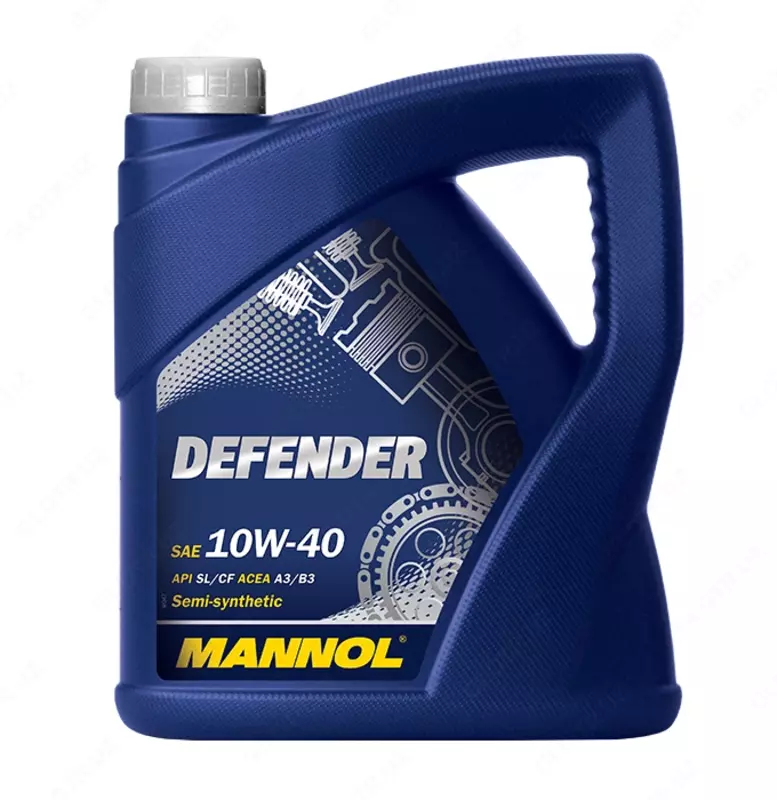  Полусинтетическое моторное масло Mannol STAHLSYNT DEFENDER 10w40 API SL/CF 4л. - 