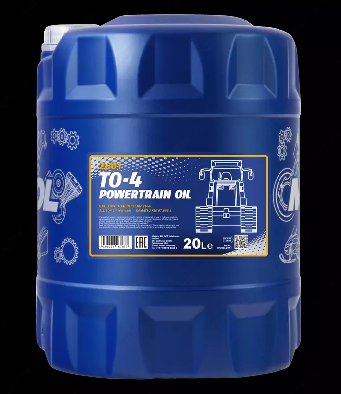 Масла для сельхозтехники Mannol TO-4 Powertrain Oil SAE 10W 20л.