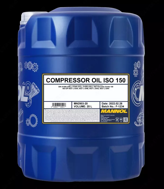 Компрессорное масло Mannol Compressor Oil ISO 150 20л.