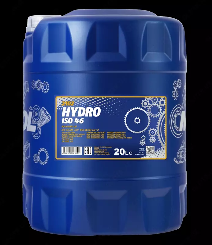  Гидравлическое масло Mannol HYDRO ISO 46 HL 20л. - 