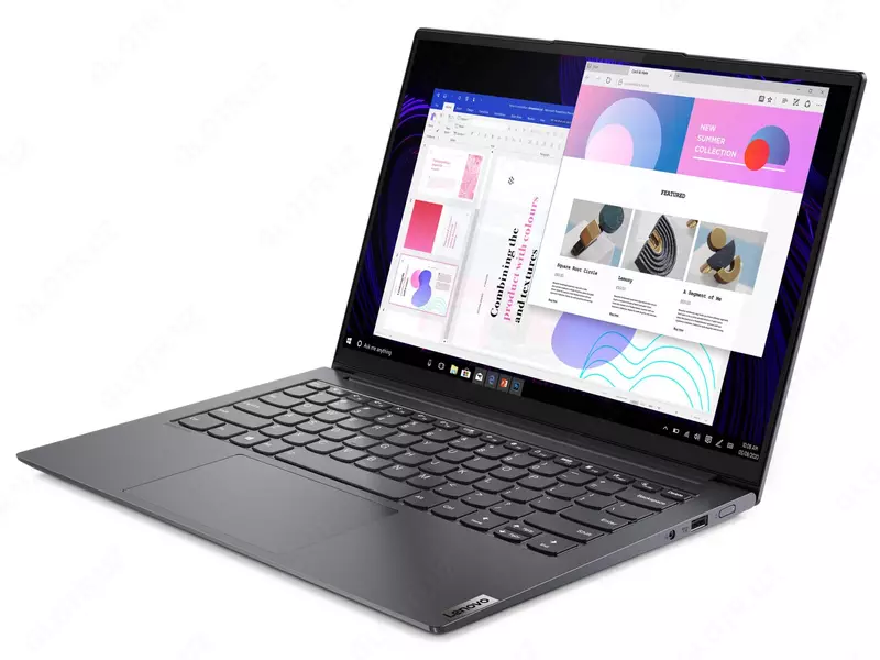 Ноутбук офисный "lenovo yoga slim 7 14itl05 15-1135g7 8gb 512gb 14"