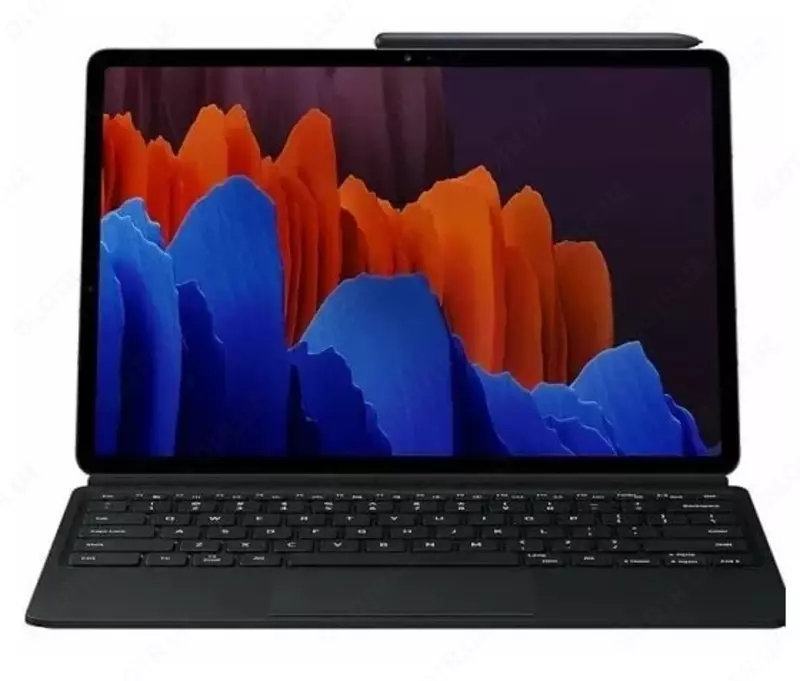 Чехол-клавиатура "Samsung Tab S7+" (Черный) Только в розницу