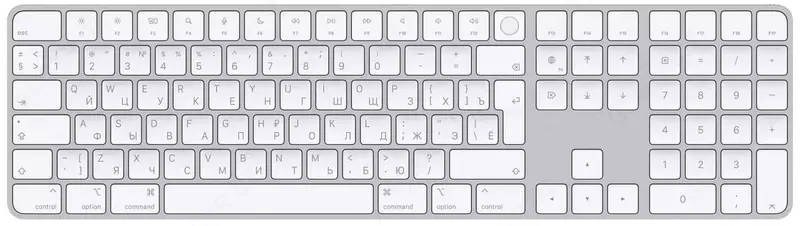 Touch ID va raqam paneli bilan "Apple Magic Keyboard" klaviaturasi