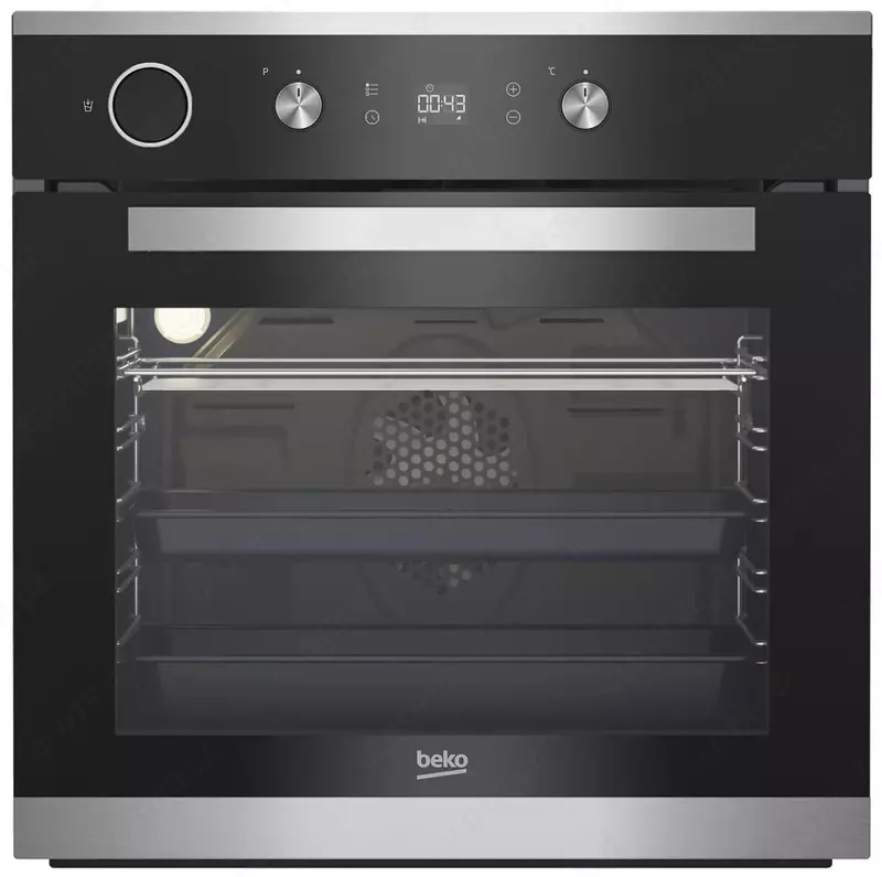 Электрический духовой шкаф "Beko BIS25300XM" (Черный)