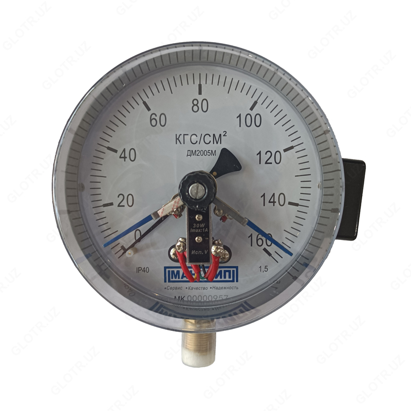 Электроконтактный манометр ДМ2005 М (0...160 кг/см2)