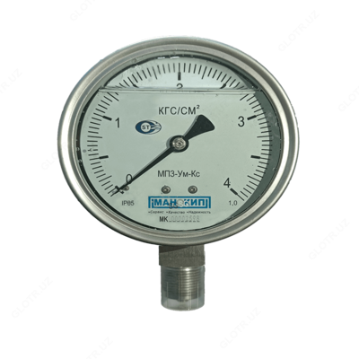Korroziyaga chidamli manometr MP3-UM-KS (0 ... 4 KG / CM2)
