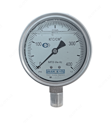 KOROZIYONGA CHAROSLIGI MANOMETER MP3-UM-KS (0 ... 400 KG / CM2)