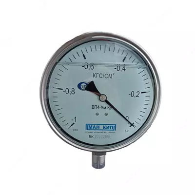 Korroziyaga chidamli manometr VP4-UM-KS (-1 ... 0 KG / CM2)