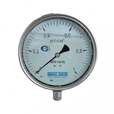 Korroziyaga chidamli manometr MP4-UM-KS (0 ... 1 KG / CM2)