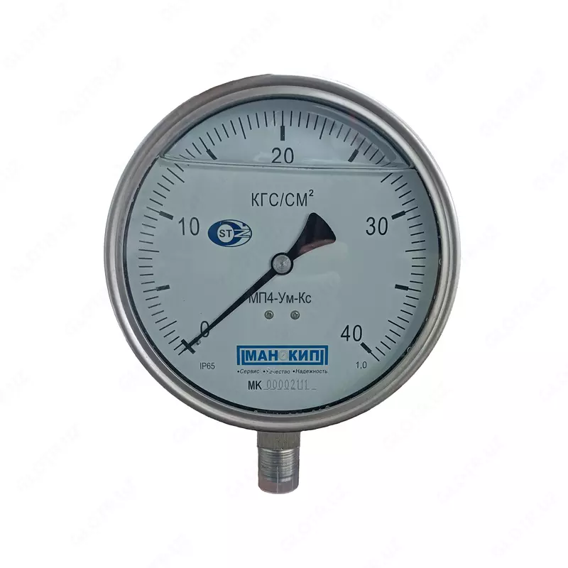 МАНОМЕТР КОРРОЗИОННОСТОЙКИЙ МП4-УМ-КС (0...40 КГ/СМ2)