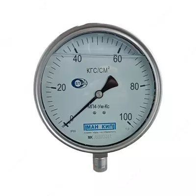 Korroziyaga chidamli manometr MP4-UM-KS (0 ... 100 KG / CM2)