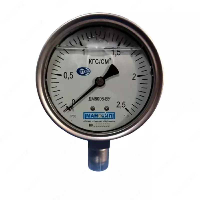 Виброустойчивый манометр ДM8008-ВУ(0-2.5 кгс/см2)