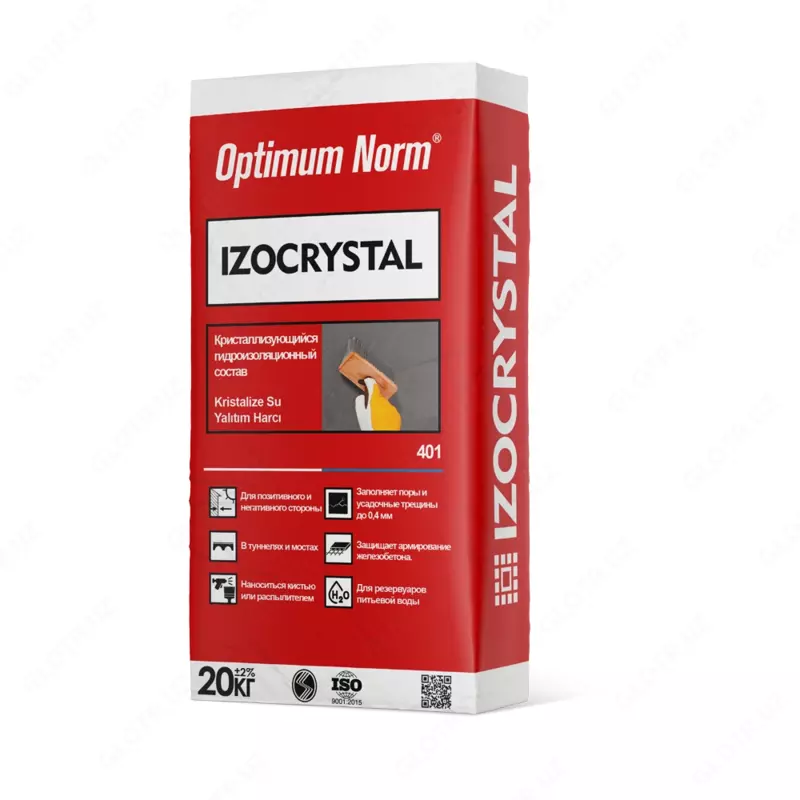 Kristallanish gidroizolyatsiya aralashmasi OPTIMUM NORM - IZOCRYSTAL 20kg