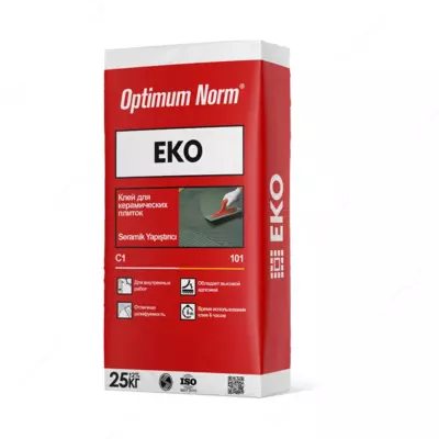 Клей для керамических плиток OPTIMUM NORM - EKO 25кг Клей для керамических плиток OPTIMUM NORM - EKO 25кг