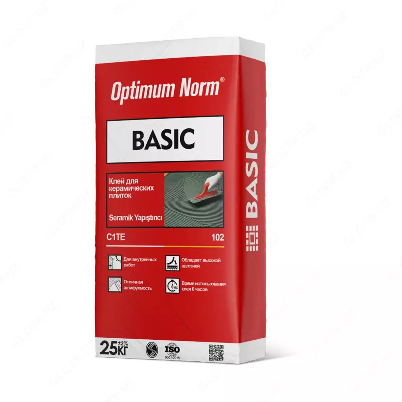Клей для керамических плиток OPTIMUM NORM - BASIC 25кг