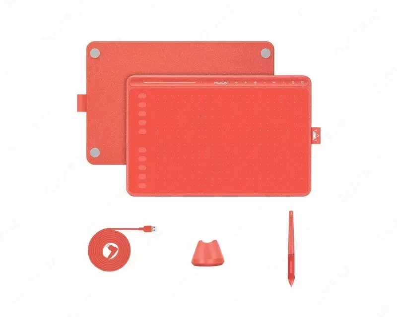 Графический планшет HUION HS611 Coral Red