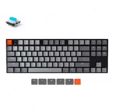 Klaviatura Keychron K1 | 87 keys | White LED | Wireless | Black