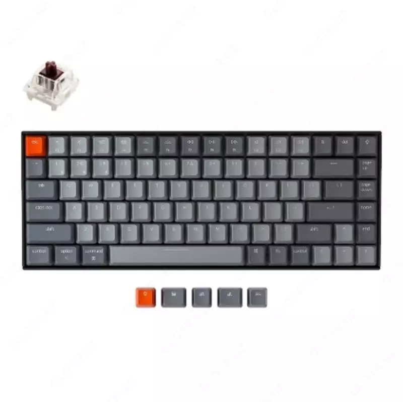 Клавиатура Keychron K2 | 84 keys | White LED | Wireless | Black