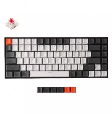 Klaviatura Keychron K2 84 keys | USB | BT | Hot-Swap | White LED | | Wireless | Black