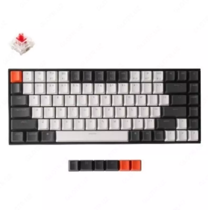 Klaviatura Keychron K2 84 keys | USB | BT | Hot-Swap | White LED | | Wireless | Black