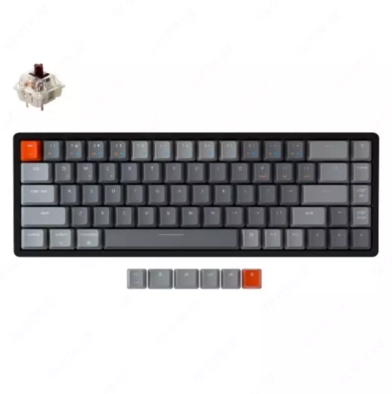 Klaviatura Keychron K6 | 68 keys | Aluminum Frame | Hot-Swap | RGB | Wireless | Black