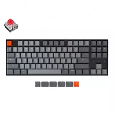Klaviatura Keychron K8 87 keys | Optical Red | Hot-Swap | RGB | Wireless | Black