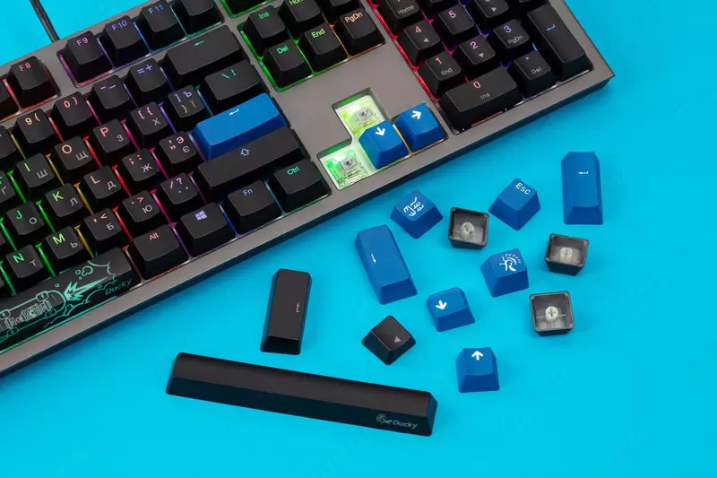 O'yin klaviaturasi Ducky Shine 7 | MX Cherry Blue | Grey-Black