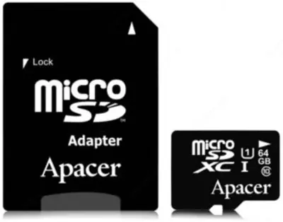 Флешка Micro SD Apacer 64GB | UHS-I (U1)