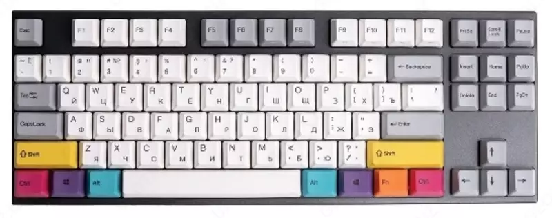 Клавиатура игровая Varmilo VA87M CMYK, Cherry MX Blue