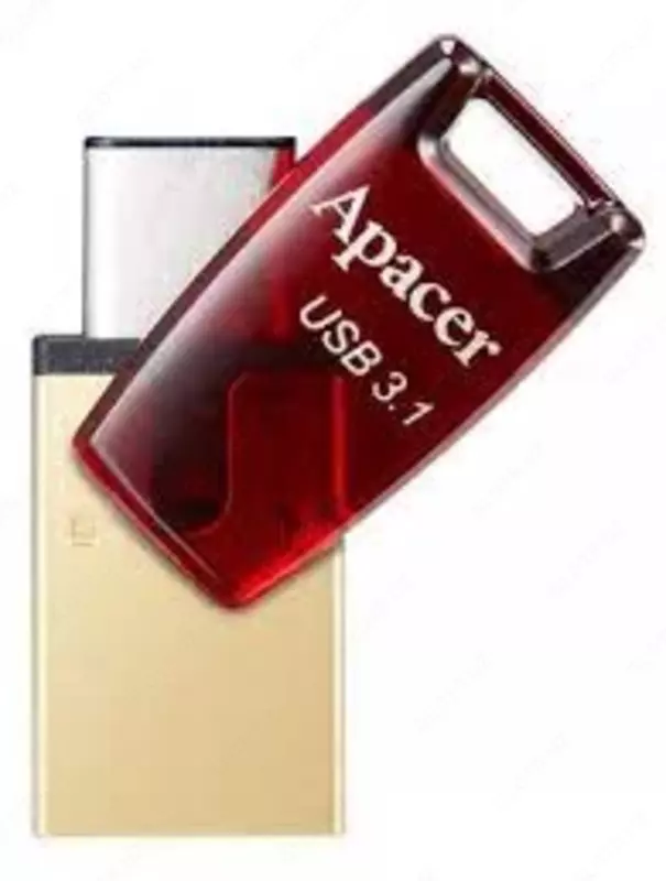 Флешка USB Apacer AH180 | 64gb | 2в1: Type-C + обычный usb