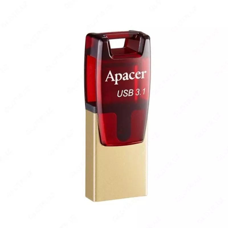 Флешка USB Apacer AH180 | 64gb | 2в1: Type-C + обычный usb
