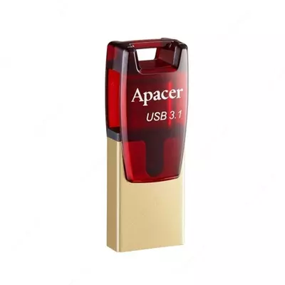 Флешка USB Apacer AH180 | 64gb | 2в1: Type-C + обычный usb