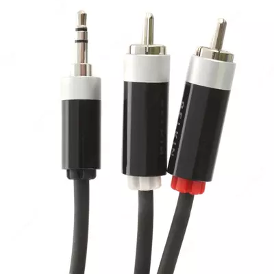 Belkin 3.5 mm/2xRCA,M/M,2M,portativ,qora,oltin audio/Video kabellari Belkin 3.5 mm/2xRCA,M/M,2M,portativ,qora,oltin audio/Video kabellari