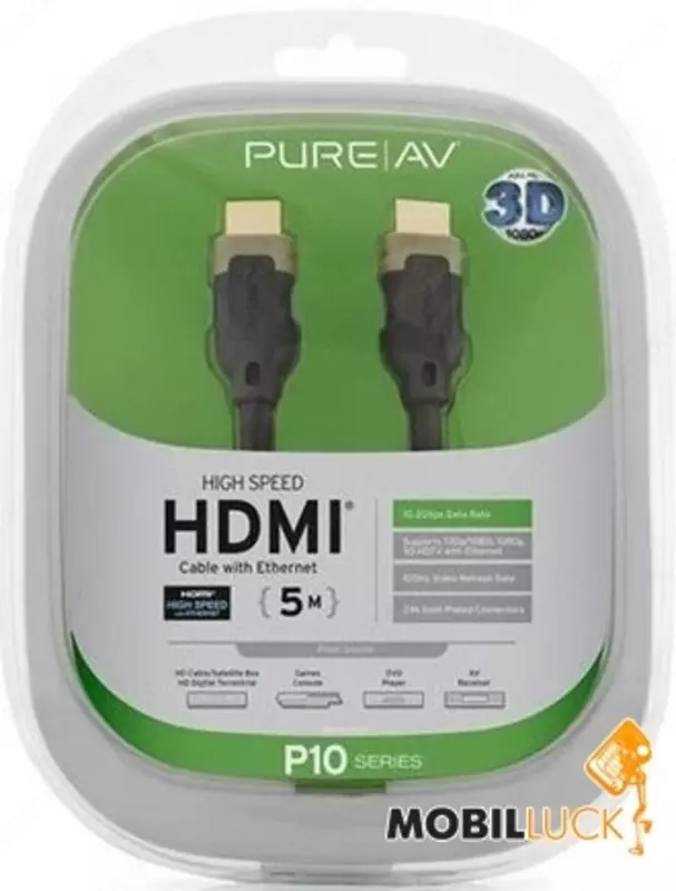 Belkin HDMI audio / video kabellari (AM / AM) yuqori tezlik 1m, 4K / Ultra HD