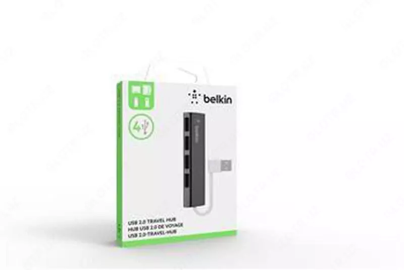 Компьютерные аксессуары Belkin Концентратор Belkin Mobile Hub USB 2.0 7 портов, активный с БП, black