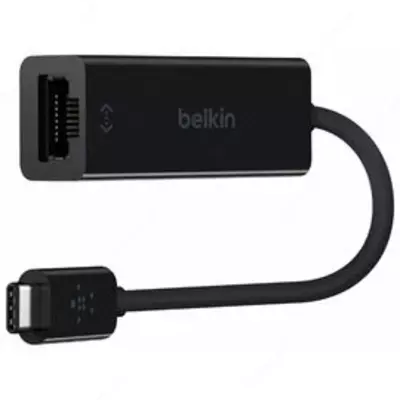 Комп аксессуары Belkin Адаптер Belkin Charge USB-C to Ethernet 60W PD, black
