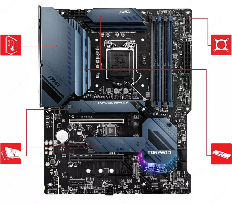 Материнская плата MSI MAG Z590 TORPEDO