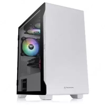 Корпус компьютерный Thermaltake S100 TG Snow Edition | White