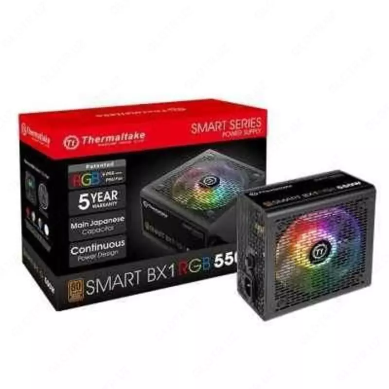 Quvvat manbai Thermaltake Smart BX1 RGB 550W | Japanese Main Cap