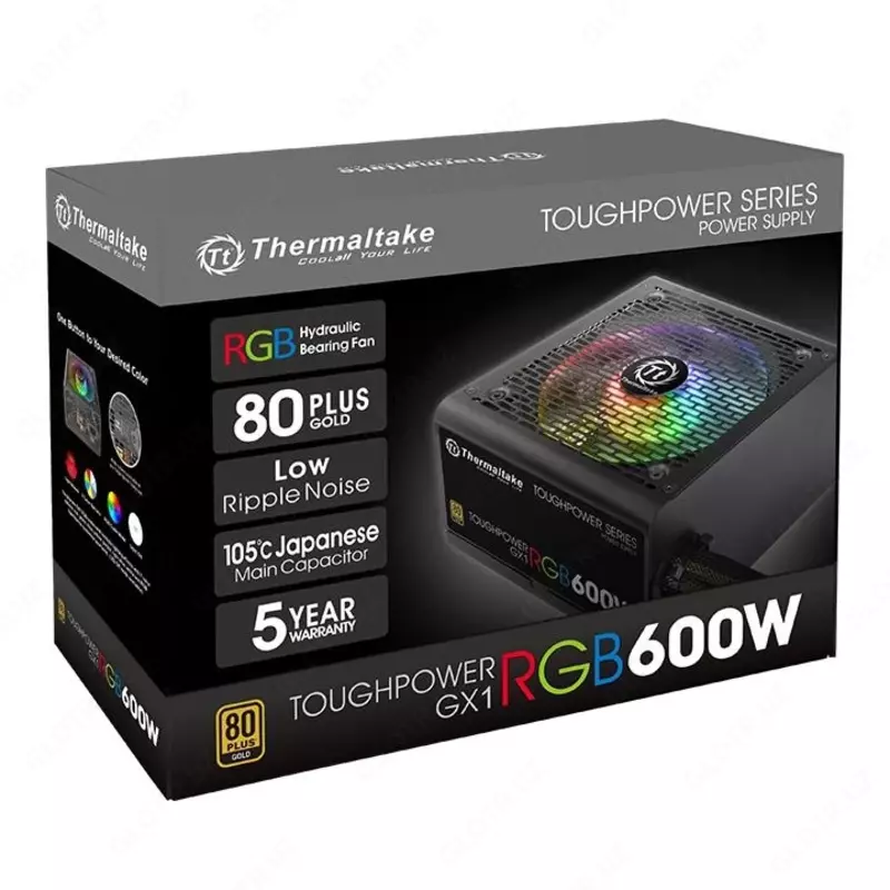 Quvvat manbai Thermaltake Toughpower GX1 RGB 600W | Japanese Main Cap
