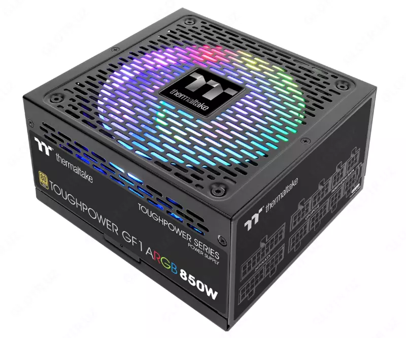 Блок питания Thermaltake Toughpower GF1 ARGB 850W (100% Japanese Capacitors, Fully Modular)